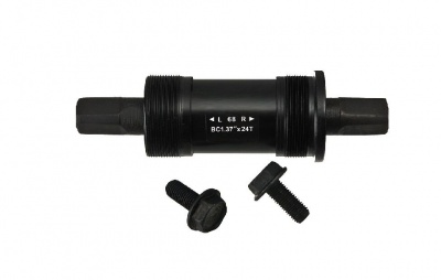 Каретка, BSA, промподшипник, чашки стальные, Картриджная, SQR, 68 мм, 118 мм, черный, BSA-08A-118  фото, kupilegko.ru